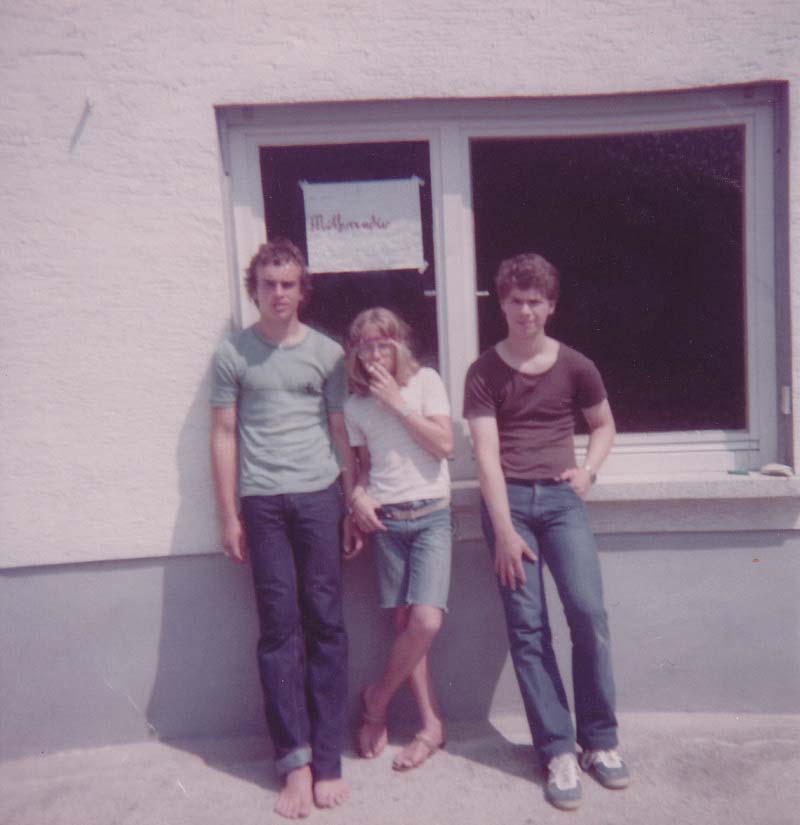 Mithrandir in their first line-up in front of the rehearsal room (4), 1982